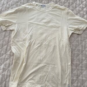 Men’s James Perse Light Yellow Short Sleeve Crew (Size 2)